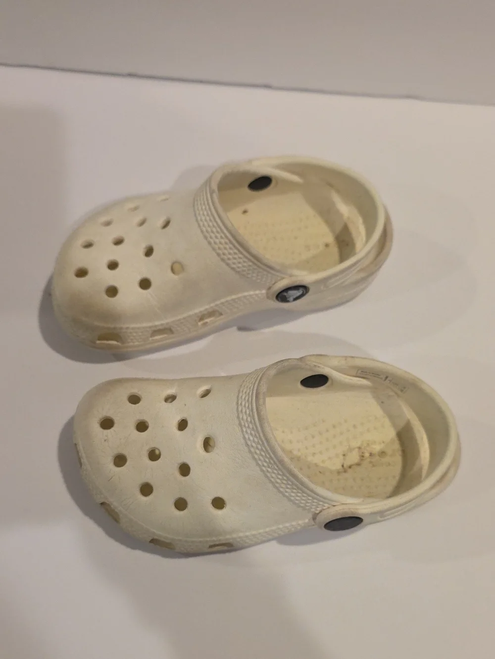 Kids White Slip-On Clogs - Comfortable Water-Friendly Shoes Crocs Size 9 C9